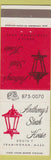 Matchbook Cover - Anthony's Steak House Framingham MA