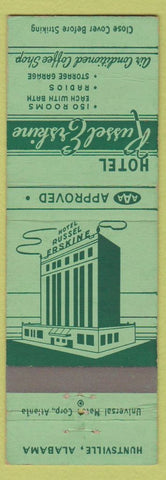 Matchbook Cover - Hotel Russel Erskine Huntsville AL WEAR