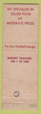 Matchbook Cover - Whitley Hotel Montgomery AL