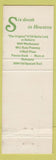 Matchbook Cover - Cellar Door Restaurant Houston TX