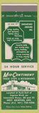 Matchbook Cover - Mid Continent Truck Stops West Memphis AR