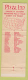 Matchbook Cover - Pizza Inn CHAIN