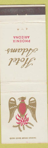 Matchbook Cover - Hotel Adams Phoenix AZ