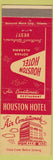 Matchbook Cover - Houston Hotel Dothan AL