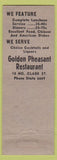 Matchbook Cover - Golden Pheasant Chicago IL Chinese restaurant