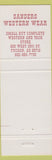 Matchbook Cover - Quarter Circle Western Clothes Tucson AZ bull bucking cowboy