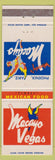 Matchbook Cover - Macayo Vegas Mexican Food Phoenix AZ