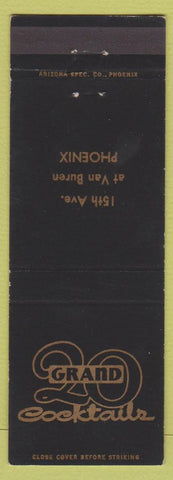 Matchbook Cover - Grand 20 Cocktails Phoenix AZ