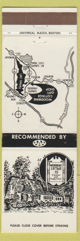 Matchbook Cover - Woodbine Cottage Lake Sunapee NH