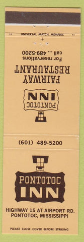 Matchbook Cover - Pontotoc Inn MS restaurant