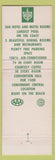 Matchbook Cover - Buena Vista Hotel Motel Biloxi MS
