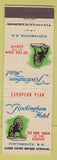 Matchbook Cover - Rockingham Hotel Portsmouth NH