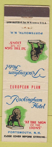 Matchbook Cover - Rockingham Hotel Portsmouth NH