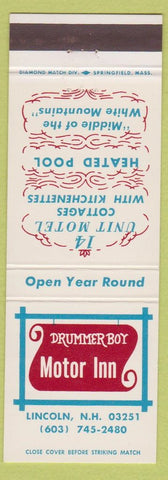 Matchbook Cover - Drummer Boy Motor Inn Lincoln NH