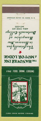 Matchbook Cover - Hanover Inn Motor Lodge Hanover NH Dartmouth College