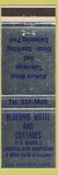 Matchbook Cover - Bluebird Motel Cottages Laconia NH