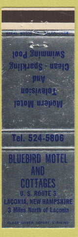Matchbook Cover - Bluebird Motel Cottages Laconia NH