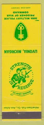 Matchbook Cover - 300th Military Police POW Livonia MI