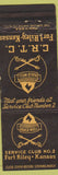 Matchbook Cover - Fort Riley KS Service Club military