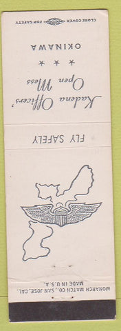 Matchbook Cover - Kadena Officers' Mess Okinawa Japan military