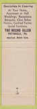 Matchbook Cover - Necho Allen Hotel Pottsville PA