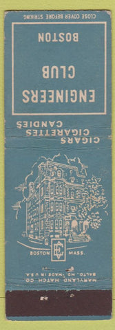 Matchbook Cover - Engineers Club Boston MA