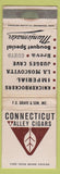 Matchbook Cover - Connecticut Valley Cigars tobacco WORN