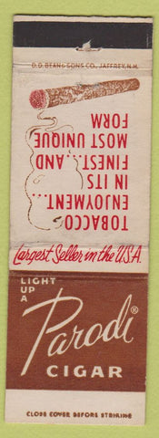Matchbook Cover - Parodi Cigars tobacco