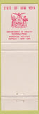 Matchbook Cover - Anti Smoking State of New York Dept of Health Buffalo NY