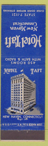 Matchbook Cover - Hotel Taft New Haven CT