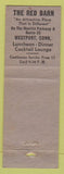 Matchbook Cover - Red Barn Westport CT