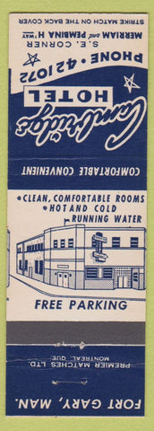 Matchbook Cover - Cambridge Hotel Fort Gary MB