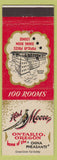 Matchbook Cover - Hotel Moore Ontario OR China Pheasants
