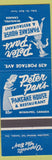 Matchbook Cover - Peter Pan's Pancake House Winnipeg MB
