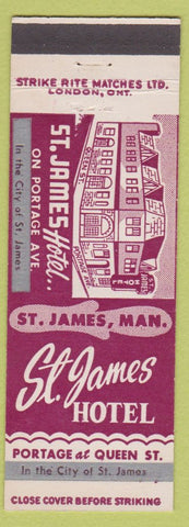 Matchbook Cover - St James Hotel St James MB