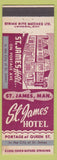 Matchbook Cover - St James Hotel St James MB