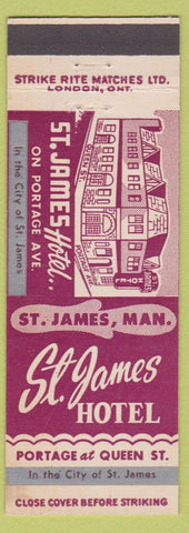Matchbook Cover - St James Hotel St James MB