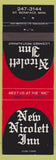 Matchbook Cover - New Nicolett Inn St Boniface MB