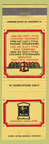 Matchbook Cover - Beef N Boards Dinner Theatre Simpsonville KY Indianapolis IN