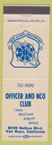 Matchbook Cover - Officer and NCO Club Van Nuys CA military