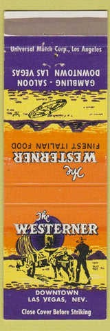 Matchbook Cover - Westerner Hotel Casino Las Vegas NV