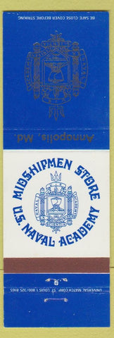 Matchbook Cover - Midshipmen Store US Naval Academy Annapolis MD