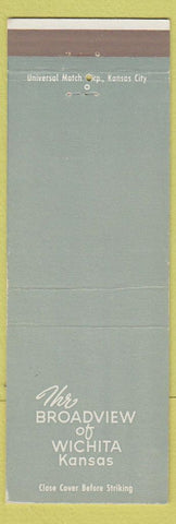 Matchbook Cover - Broadview Hotel Wichita KS