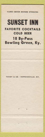 Matchbook Cover - Sunset Inn Bowling Green KY