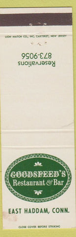 Matchbook Cover - Goodspeed's Restaurant East Haddam CT WEAR