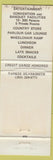 Matchbook Cover - Yankee Silversmith Inn Wallingford CT