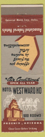 Matchbook Cover - Hotel Westward Ho Phoenix AZ
