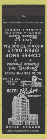 Matchbook Cover - Hotel Baker OR