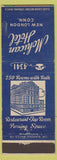 Matchbook Cover - Mohican Hotel New London CT WEAR