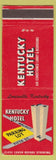 Matchbook Cover - Kentucky Hotel Louisville KY